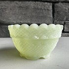 Vintage Fenton Custard Uranium Glass Fairy Light Bottom Only