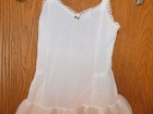 Vintage Her Majesty White Lace Trimmed Slip Size 7