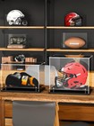 Helmet Display Case Full Size Black Acrylic Uv Protection Self-assembly Base