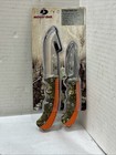 2 Pack Knife Set Camo 9 Inch Hunting Knife Cutlery Stainless Steel Blade