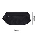 2 Pack Travel Money Belt Waist Wallet  Slim Rfid 24 14 Cm  Khaki  Black 