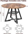Round Dining Table For 4 kitchen Dining Room Circle Dinner Pedestal Table space