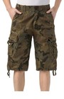 Mens Relaxed Fit Cotton Cargo Shorts Multi Pocket Outdoor Summer Wear Breathable