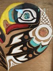 Tlingit Northwest Indian Carved Painted Framed Cedar Artwork Valentino Burattin