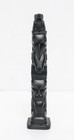 Vintage Canadian Haida Argillite Carved Totem Pole 10  Northwest Coast Native