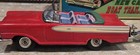 Vintage Haji Tin Friction New Car   Boat W  Trailer W  Box