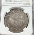 1835 Central American Republic 8 Reales Silver 8r Coin Ngc Xf Details Guatemala
