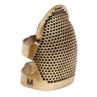 Retro Diy Hand Sewing Thimble Finger Protector Metal Ring Supply Craft Lot X6v6