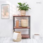 Woven Seagrass Belly Basket For Storage Plant Pot Basket Laundry Picnic 
