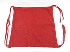 Lot Of 4 White And Red Reversible Kitchen Dining Seat Covers Chair Tie Closures