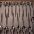 Vintage 1974 Sears Roebuck Anneka Flatware Set Stainless Korea Lot Of 23