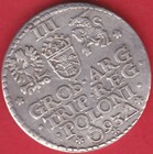 R  Poland Lithuania 3 Groschen 1593 Marienburg Sigismund Iii Xf  Details  3551