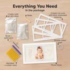 Baby Hand And Footprint Kit     Clay Keepsake Frame For Newborn Shower Gift
