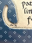 Vintage Cat Themed Quote Wood Wall Art  Blue Polka Dots  Vertical Hanging  8x6in