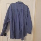 Van Heusen Wrinkle Resistant Blue Solid Button-down Dress Shirt 2xl 32 33