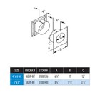 Duravent Flue Thimble  Aluminum galvanized  Wall Pass-through  Fire Stop