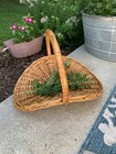 Large Gathering Basket Vintage Cottage Core