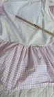 Pottery Barn Baby Crib Skirt Pink And White Check Cotton Dust Ruffle Crib