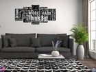 Inspirational Quotes Wall Art Canvas Print Black White Motivational Decor