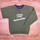 Vtg J m Sportswear Coors Light Sweatshirt Mens Large The Silver Bullet Usa Made