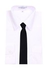 Boys 14 Inch Black Solid Pretied Zipper Necktie Weddings Formal - Nwt