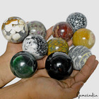 3 Kg Mixed Gemstone Huge Sphere Wholesale Lot 55-61mm Natural Crystal Balls 10pc