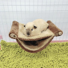 2 In 1 Hamster Guinea Pig Bed Plush Hanging Hammock Nest Small Warm Sleeping Bag