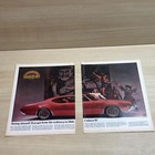 1969 Oldsmobile Cutlass Red Car 2 Page 1968 Vintage Print Ad Life Magazine