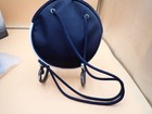 Rare Model  Lufthansa Business Class Amenity Kit Round  Zippered With Strap 9 