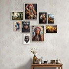 Eastern Print Native American Wall Art  Set Of 9 Pcs Unframed Posters  Native Am