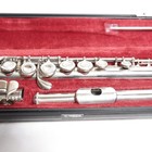 Yamaha Yfl-221 Flute Nickel Silver Plated Used With Case