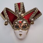 Ceramic Miniature Jollini Venetian Masquerade Mask Italy Mardi Gra Wall Decor