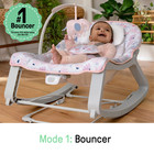 Keep Cozy 3-in-1 Baby Bouncer Seat   Infant To Toddler Rocker - Burst  pink 