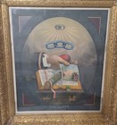 Rare Antique Odd Fellows  our Motto  Print Antique Gold Gilt Frame  Ioof 1883 Cr