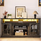 Tv Stand With Led Lights   Power Outlets For 70 65 60 Inch Entertainment Center