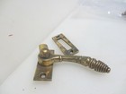 Victorian Brass Sash Window Latch Lock Fastener Catch Old Handle Antique Beehive
