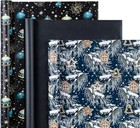 Christmas Wrapping Paper Roll - Mini Roll - 3 Rolls 17 Inch X 120 Inch Per Roll 