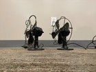 A Pair Of Two 6  Westinghouse Whirlwind Fan Variants  Excellent Condition  Work 