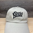Coors Light Hat Cap Snap Back Beige Beer Advertising Embroidered Logo Masters