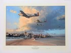 Towards The Home Fires By Robert Taylor Art Print Signed By A Wwii Mustang Pilot