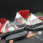 Clear Quartz Pyramid Healing Crystal Spiritual Growth Chakra Stone Decor Gift