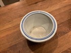 Vtg Signed Chinese Blue   White Floral Porcelain Planter