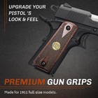 1911 Full Size Grips Uv Mammoth Bark For Colt Gov Taurus S w Springfield Rock