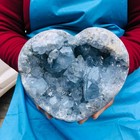 6 57lb Natural Blue Celestite Geode Quartz Crystal Mineral Specimen Healing