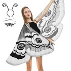Butterfly Wings Costume Double-sided Printing Moth Costume Halloween Fancy Dress