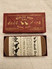 Vintage Dubl Duck    worlds Best    Straight Razor Dry Combination Hone Stone Nos