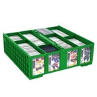 4 Bcw Collectible Card Bins Green Hold 3200 Trading Cards Fits Toploaders