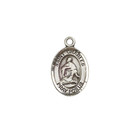 Sterling Silver Saint Charles Borromeo Medal 18  Lobster Claw Chain Necklace