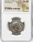 Caracalla 198-217 Ad Ngc Ch Xf Huge Silver Tetradrachm Antioch Roman Empire Coin