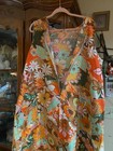 Vintage 60s 70s Mod Sleeveless Shift Boho Aloha Hawaiian Size 44